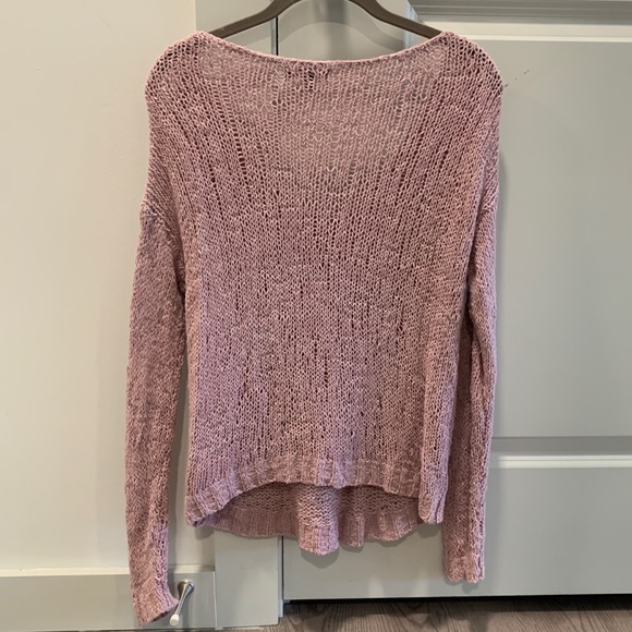 AMERICAN EAGLE - pink long sleeve v neck sweater, size S, in great condition - Picture 2 of 3